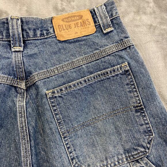 Vintage Old Navy Baggy Carpenter Jeans Men's 36x28 Light Blue Denim - Picture 4 of 10